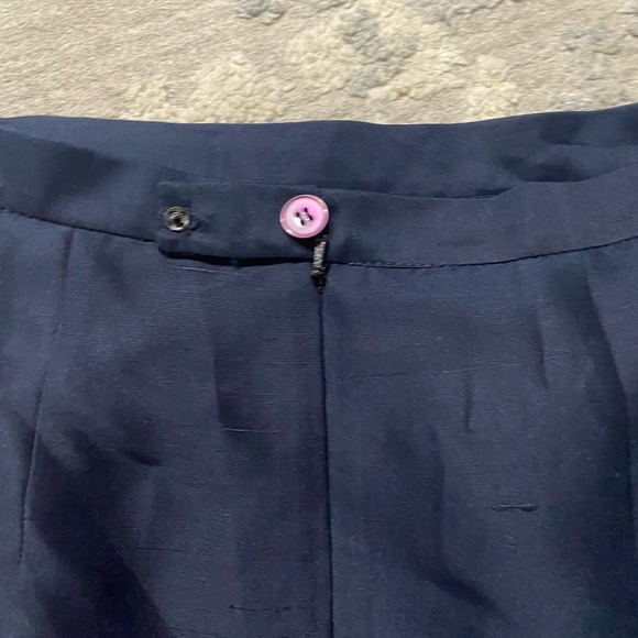 Josephine Chaus Navy Blue Size 10 Skirt With Zipper Pencil Knee Lenght - Picture 4 of 6